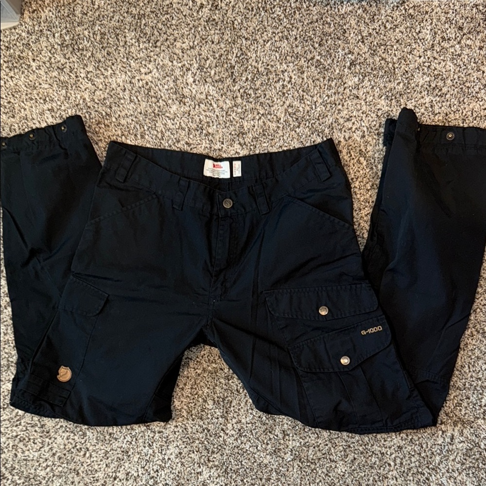 Fjallraven Black Cargo Pants